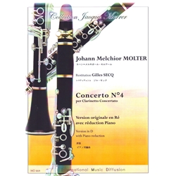 Concerto No. 4 - D Piccolo Clarinet and Piano