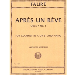 Apres Un Reve Op. 7 No. 1 - Clarinet and Piano