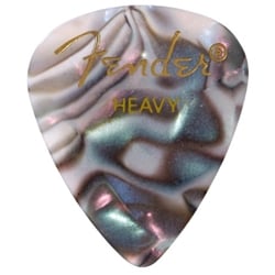 Fender Premium Celluloid Picks, 351 Shape - Heavy, Abalone, 12-Pack