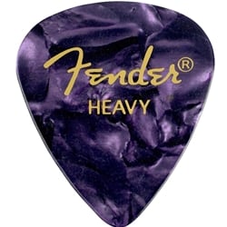 Fender Premium Celluloid Picks, 351 Shape - Heavy, Purple Moto, 12-Pack