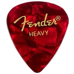 Fender Premium Celluloid Picks, 351 Shape - Heavy, Red Moto, 12-Pack