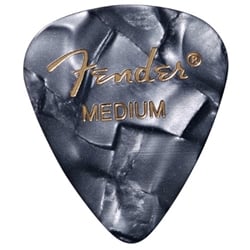 Fender Premium Celluloid Picks, 351 Shape - Medium, Black Moto, 12 Pack