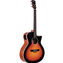 Tagima TW-29 EQ Medium Jumbo Cutaway A/E Guitar - Sunburst