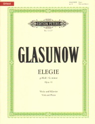 Elegy, Op. 44 - Viola and Piano