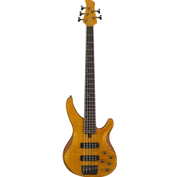 Yamaha TRBX605FM 5-String Bass - Matte Amber
