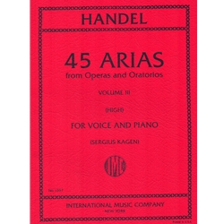 45 Arias, Volume 3 - High Voice and Piano