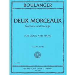 Deux Morceaux: Nocturne and Cortege - Viola and Piano