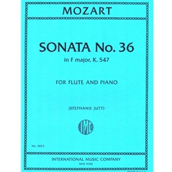 Sonata No. 36 in F Major, K. 547 - Flute and Piano
