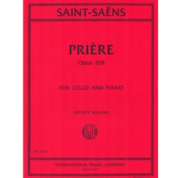 Priere, Op. 158 - Cello and Piano