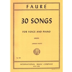 30 Songs - High Voice and Piano