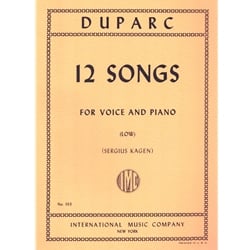 12 Songs - Low Voice and Piano