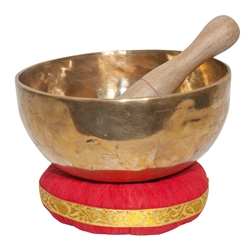 DOBANI 6.5" Bronze Singing Bowl with Mallet and Cushion