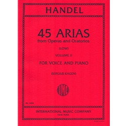 45 Arias, Vol. 2 - Low Voice and Piano