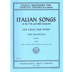 Italian Songs of the 17th and 18th Centuries (High)  Vol 2 - Voice and Piano