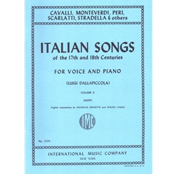Italian Songs of the 17th and 18th Centuries, Volume 2 - High Voice