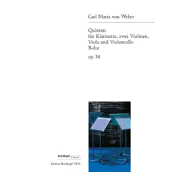 Quintet in B-flat major, Op. 34 - Set of Parts
