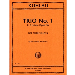 Trio in E minor, Op 86 No 1 - Flute Trio