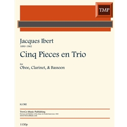 5 Pieces en Trio (Score Only) - Oboe, Clarinet, and Bassoon