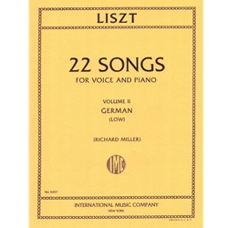 22 Songs, Volume II (German) - Low Voice