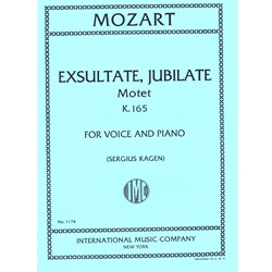 Exsultate, Jubilate K. 165 - Voice and Piano