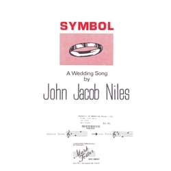 Symbol: A Wedding Song - Low Voice and Piano