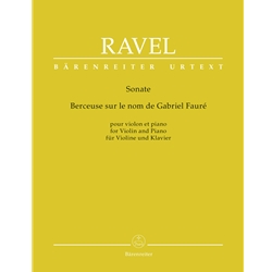 Sonata and Berceuse sur le nom de Gabriel Faure - Violin and Piano