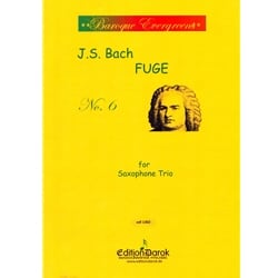 Fugue No. 6, BWV 851 - Saxophone Trio (SAT)