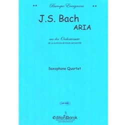 Aria from Orchestral Suite in D - Saxophone Quartet (AATB)
