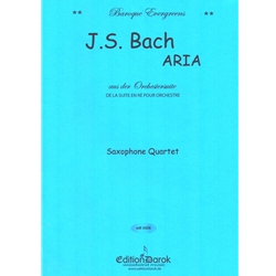 Aria from Orchestral Suite in D - Saxophone Quartet (AATB)