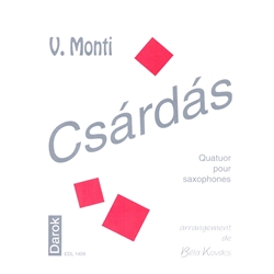 Csardas (Czardas) - Saxophone Quartet (SATB)