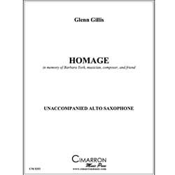 Homage - Unaccompanied Alto Saxophone