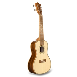 Lanikai SPST-C Spruce Solid Top Concert Ukulele with Gig Bag