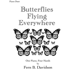 Butterflies Flying Everywhere - 1 Piano 4 Hands
