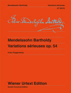 Mendelssohn: Variations Serieuses, Op. 54 (Urtext) - Piano