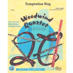 Temptation Rag - Flute, Oboe, Clarinet, and Bassoon (or Bass Clarinet)