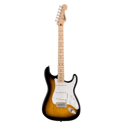 Squier Sonic Stratocaster, Maple Fingerboard, White Pickguard, 2-Color Sunburst