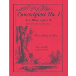 Concertpiece No. 1 in F Minor, Op. 113 - 2 Clarinets and Piano