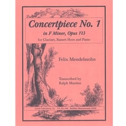 Concertpiece No. 1 in F Minor Op. 113 - Clarinet, Bassett Horn, and Piano