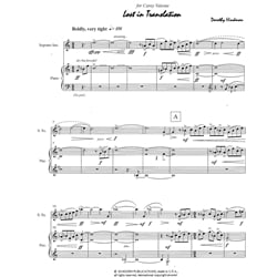 Lost in Translation - Soprano Sax and Piano