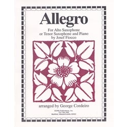 Allegro - Alto (or Tenor) Saxophone and Piano