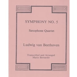 1st Movement from "Symphony No. 5" - Sax Quartet (SATB)