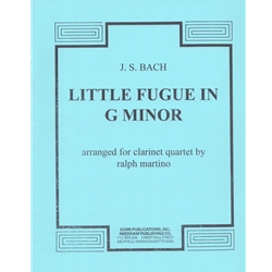 Little Fugue in G Minor - Clarinet Quartet