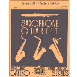 Sheep May Safely Graze - Sax Quartet (SATB/AATB)