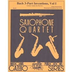 Bach 3-Part Inventions, Volume 1 - Sax Quartet (SATB)