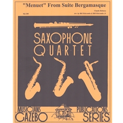 Menuet from "Suite Bergamasque" - Sax Quartet (SATB/AATB)