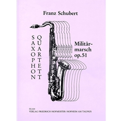 Militarmarsch, Op. 51 - Saxophone Quartet