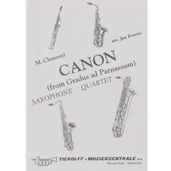 Canon from "Gradus ad Parnassum" - Sax Quartet (SATB)