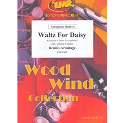 Waltz for Daisy - Sax Quartet (SATB/ATAB) w/opt Keyboard and Percussion