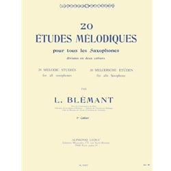 20 Melodic Studies for All Saxophones, Volume 1