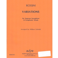 Variations - for Soprano Sax and Symphonic Winds